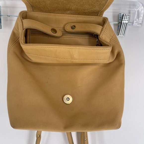 Coach Vintage Bantam Light Tan Leather Convertible Backpack Crossbody - Picture 4 of 12